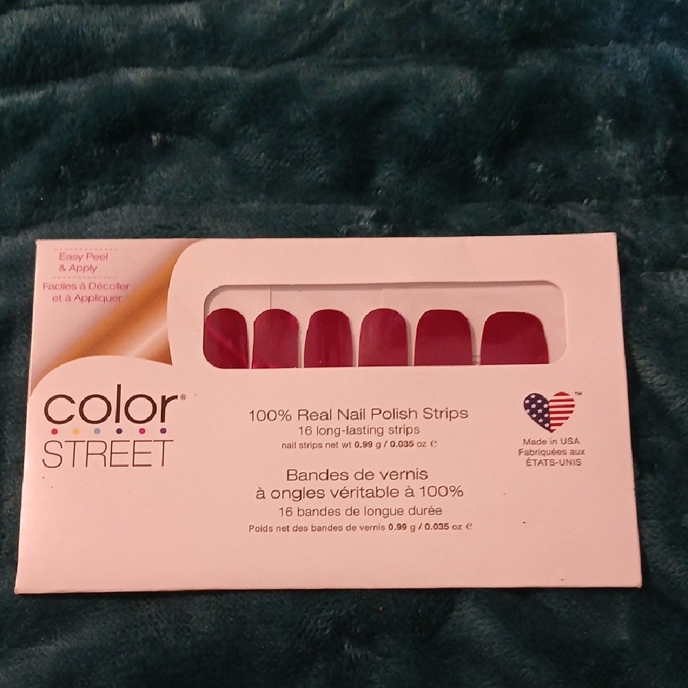 Color Street Deep Berry Nail Polish Strips LLCS6PM